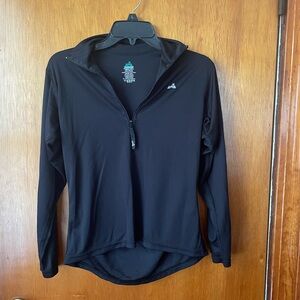 Black Half-Zip Pullover